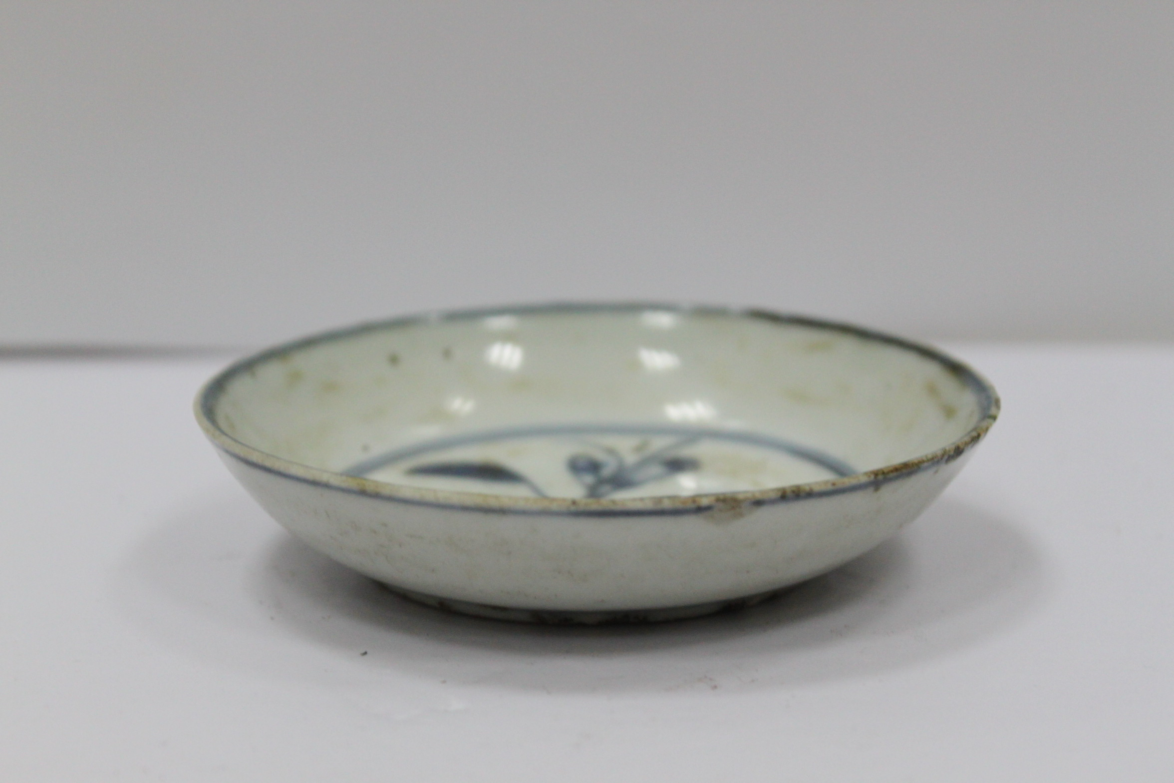 青花石榴纹小碟